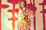 Retro-Looks: Tunika und ausgestellte Hose