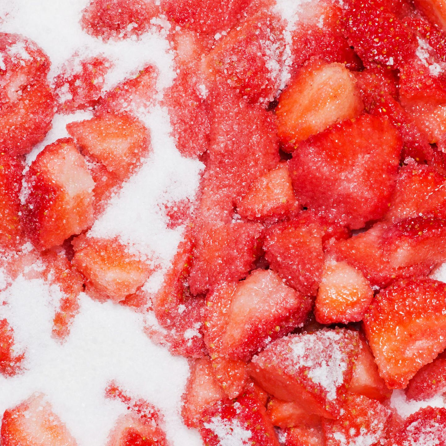Erdbeeren mit viel Zucker