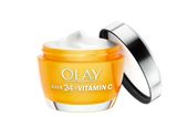 "Let it Glow" ist das Motto der neuen Pflegeserie von OLAY. Milchsäure (AHA24) und Vitamin C pflegen und schützen die Haut zugleich. Das Pflegeset besteht aus einem Serum und einer leichten Gelcreme. Feuchtigkeitscreme über OLAY, ca. 22 Euro.