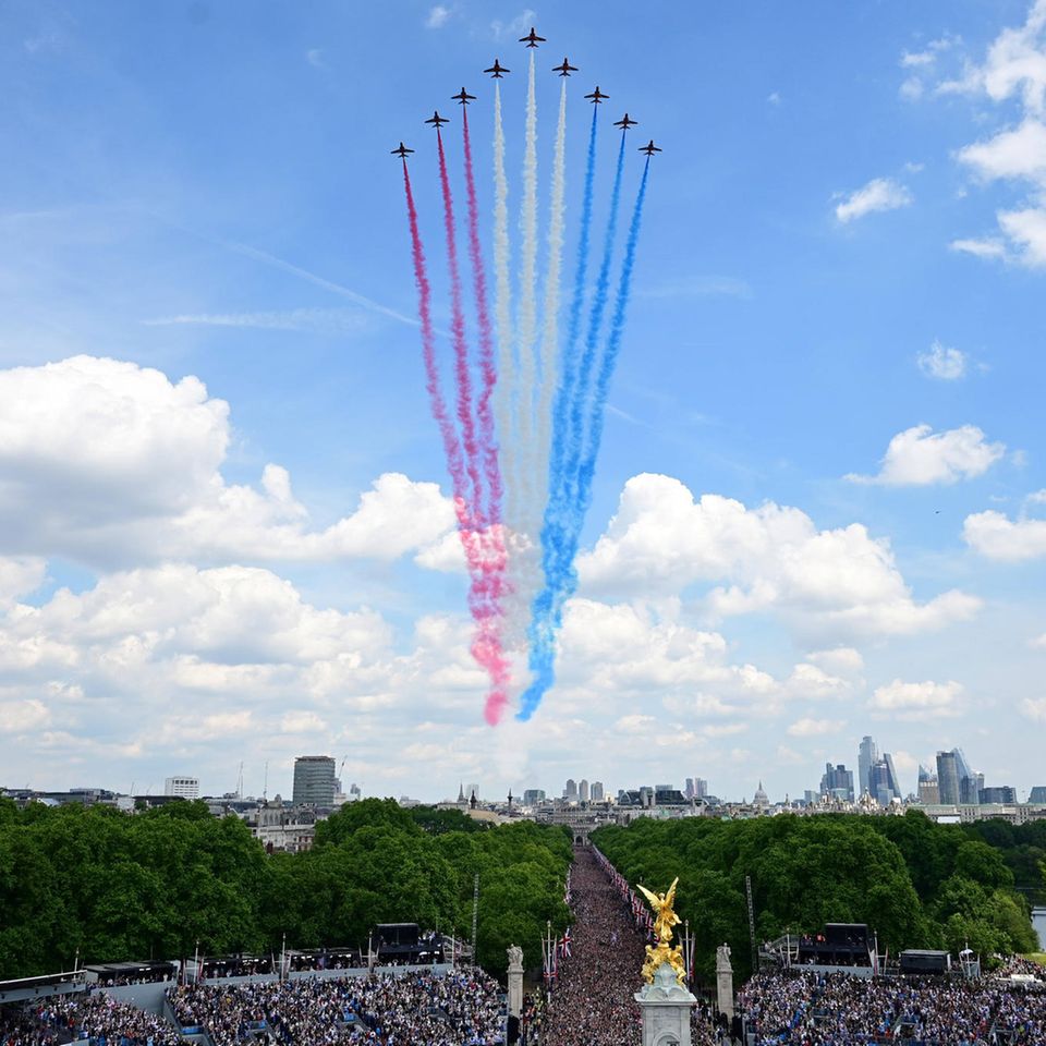 "Trooping the Colour"-Parade: Red Arrows