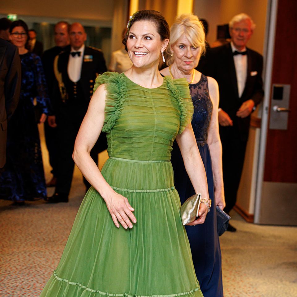 Victoria von Schweden Style: Kronprinzessin im grünen Kleid