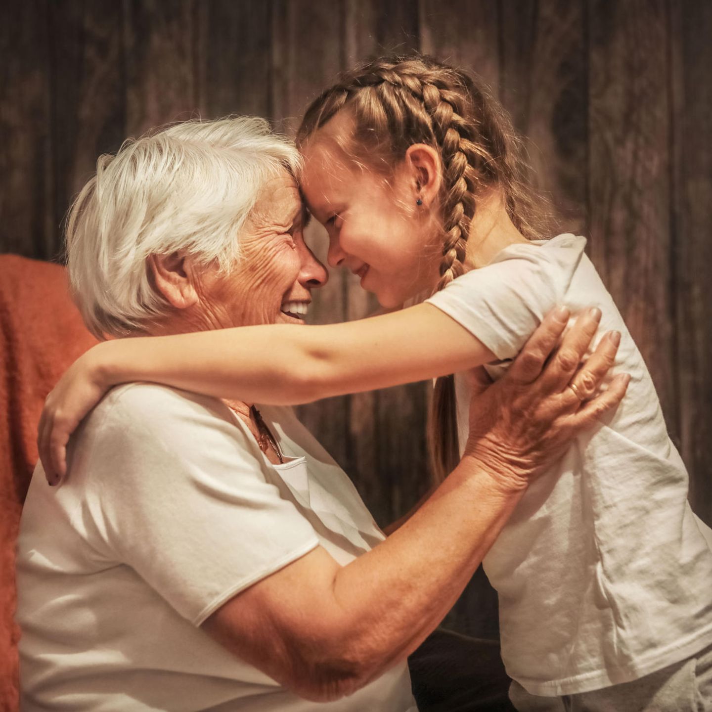 Opa Und Enkelin Oma
