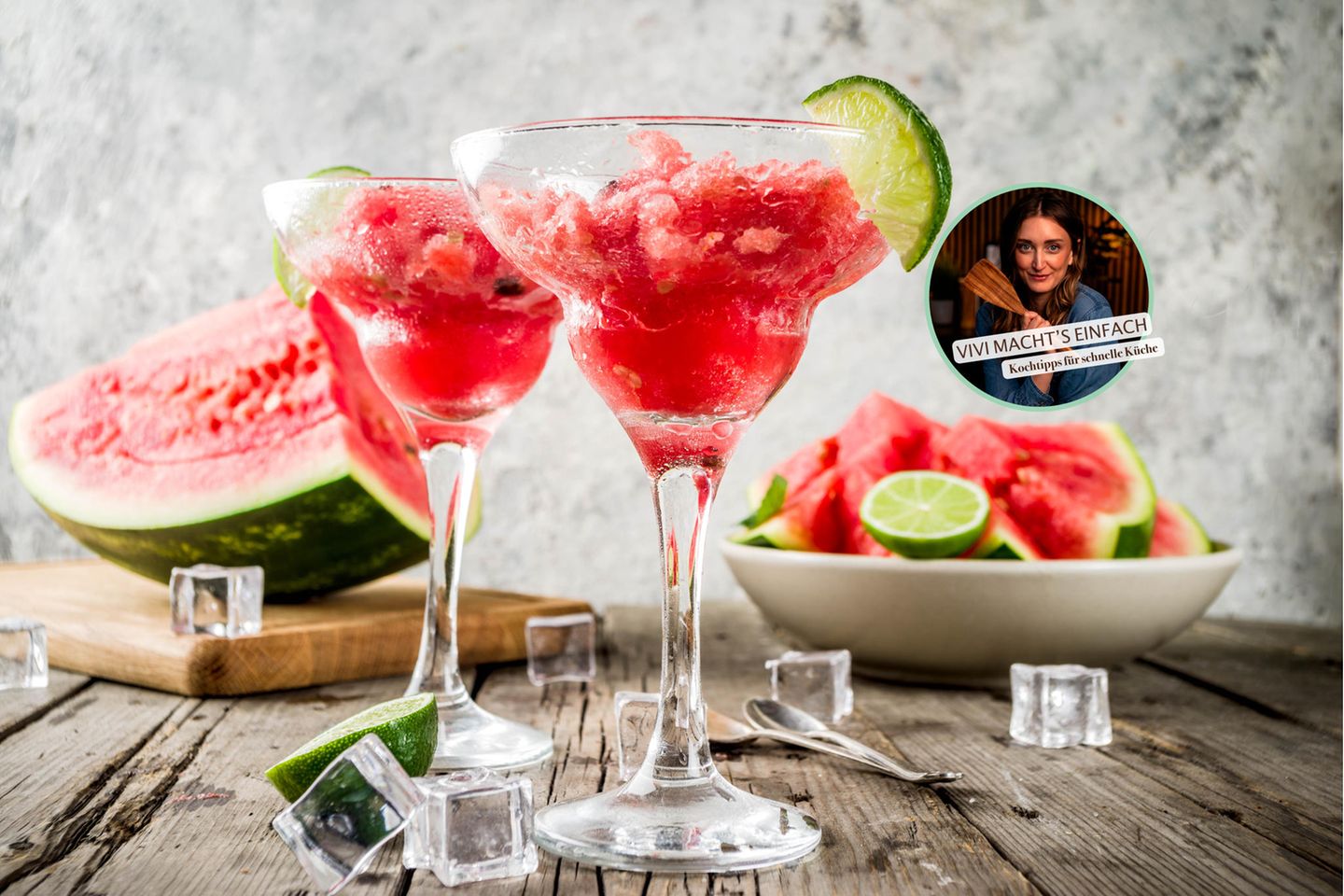 Vivi macht's einfach: Melonen-Granita: Einfacher Sommerdrink aus nur 3 Zutaten