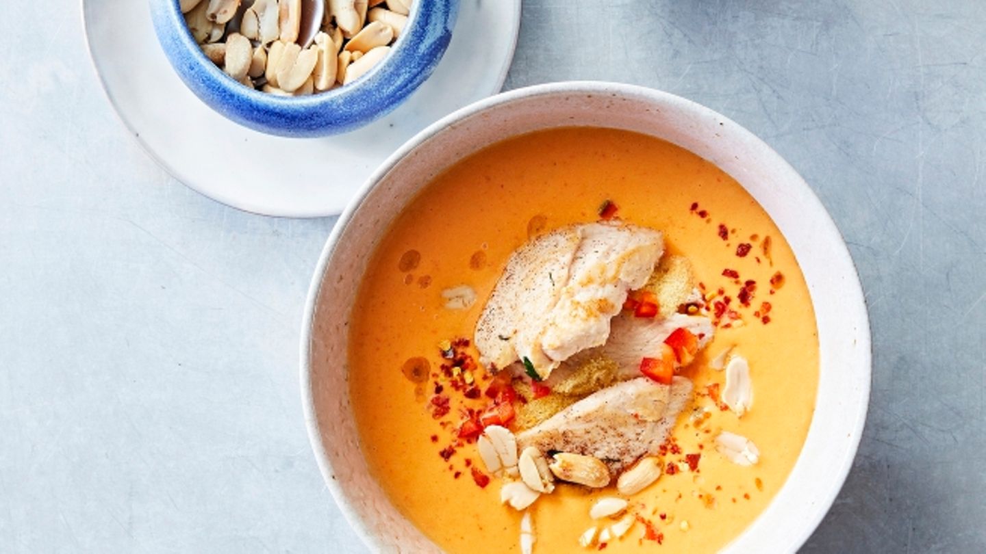PaprikaChiliSuppe mit Hähnchen BRIGITTE.de