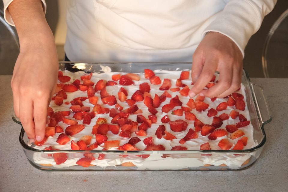 Zubereitung Erdbeer-Tiramisu