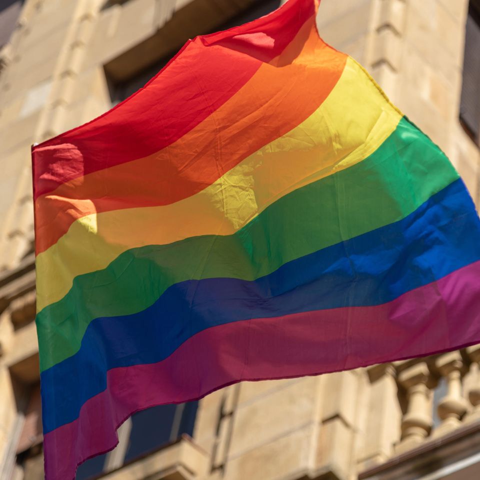 Trans-Sein: Regenbogenflagge
