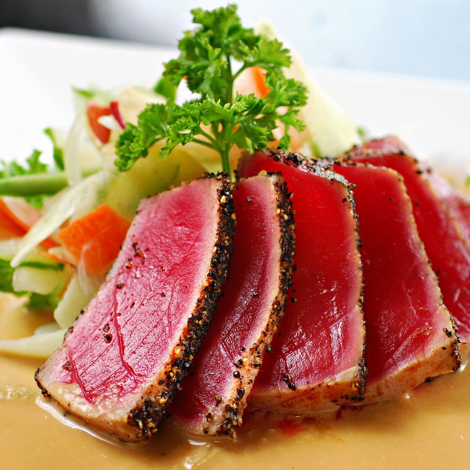 Veganer Thunfisch aus Wassermelone