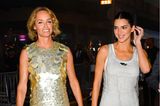 Die Supermodels Amber Valletta und Kendall Jenner haben bereits vor der Vogue World Fashion Show beste Laune. 