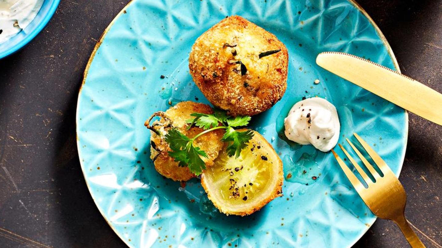 Gebratene grüne Tomaten mit Aioli | BRIGITTE.de