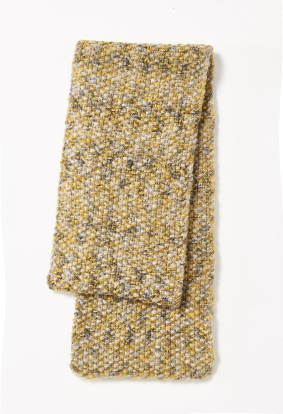 Perlmusterschal aus Tweed stricken: Schal aus Tweed