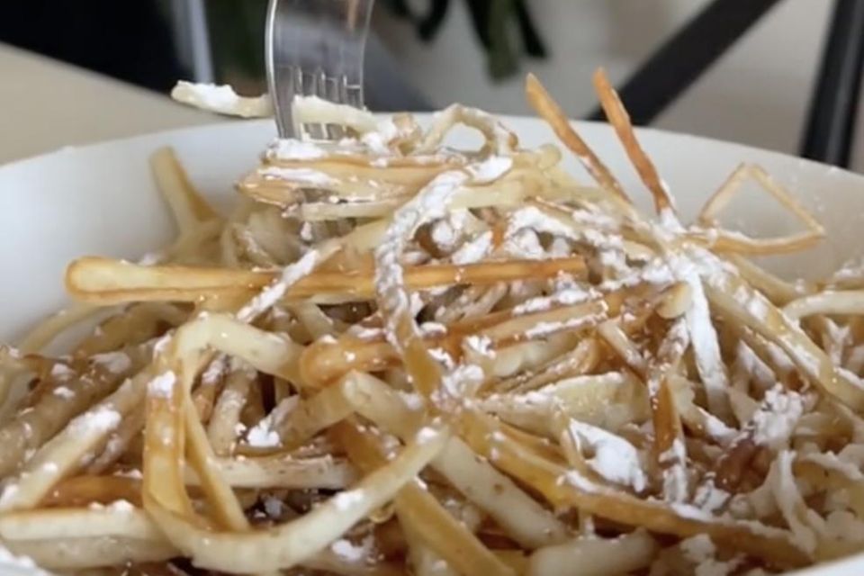 Foodtrend Pfannkuchen-Spaghetti