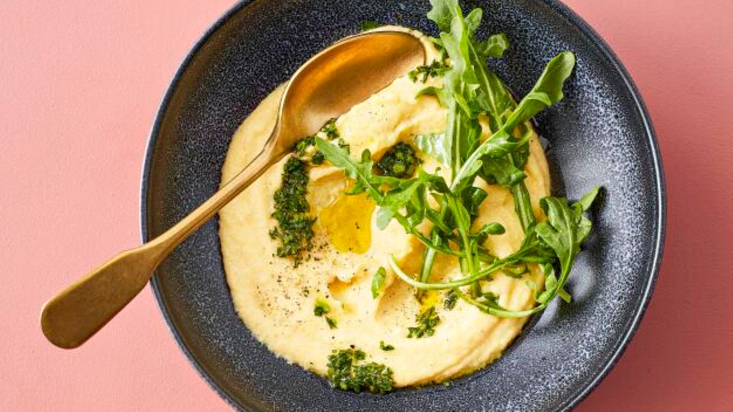 ZiegenkäsePolenta mit Gremolata BRIGITTE.de