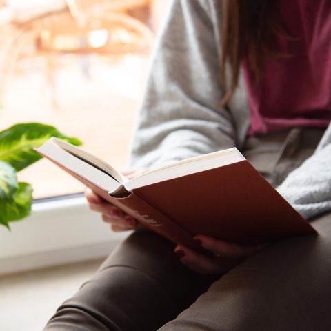 Buchtrends Herbst 2022: Frau sitzt auf Fensterbank und liest
