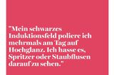Tacheles Induktionsfeld putzen