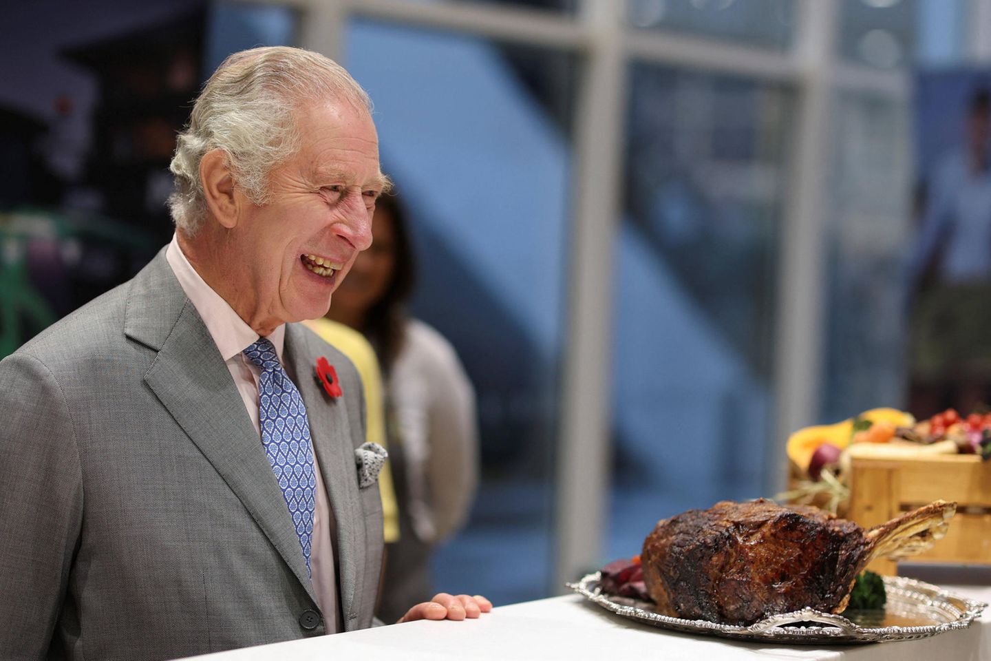 König Charles gibt Kochtipps: König Charles bei einem Pressetermin
