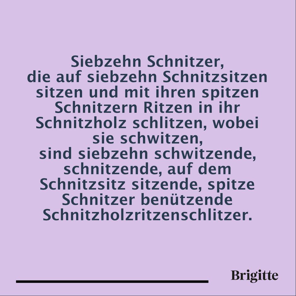 Tag des Zungenbrechers Gehen dir diese Sprüche problemlos über die