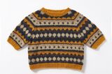 Norweger Pullover mit kurzen Ärmeln stricken: Strickpullover