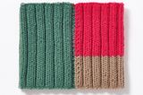 Loop-Schal stricken: dreifarbiger Loop-Schal