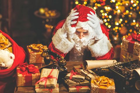 Weihnachten: Weihnachtsmann verzweifelt