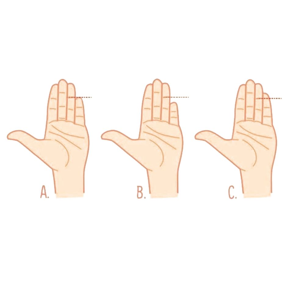 Unterschiedlich lange kleine Finger