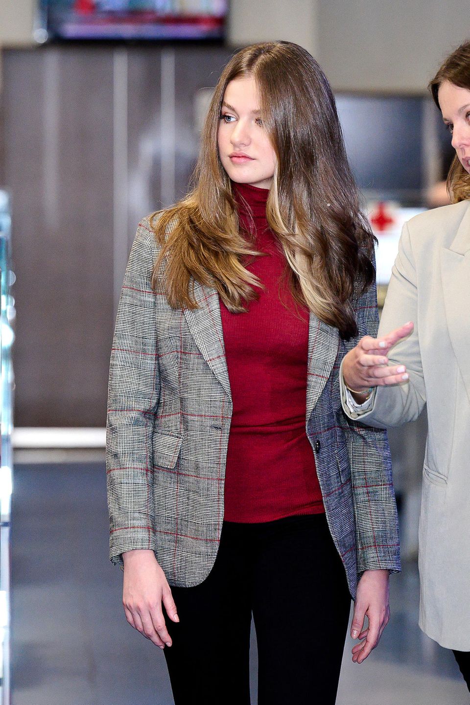 Princess Leonor at the Spanish Red Cross in Madrid.