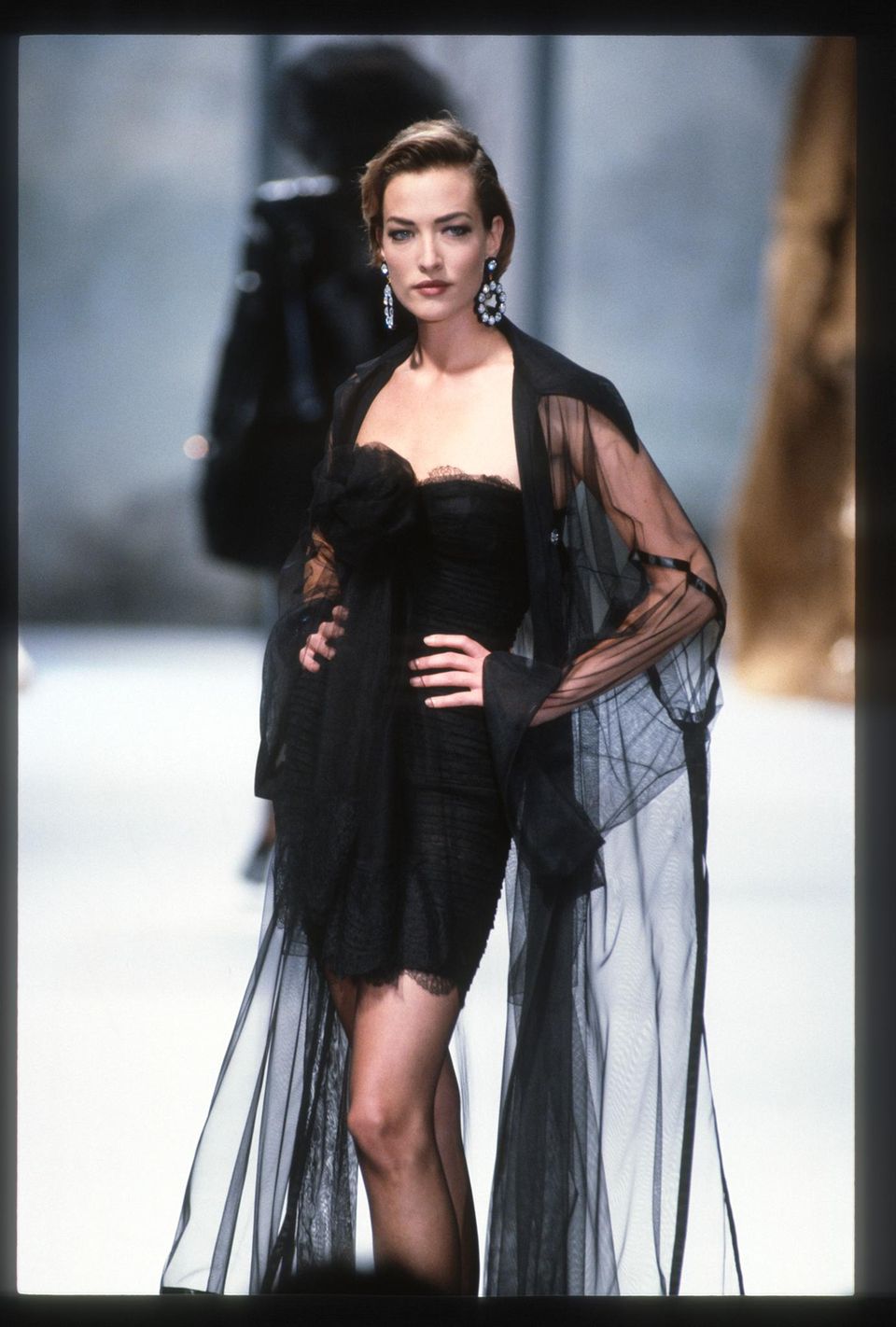 Tatjana Patitz bei einem ihrer ersten Jobs für Chanel im Juli 1991