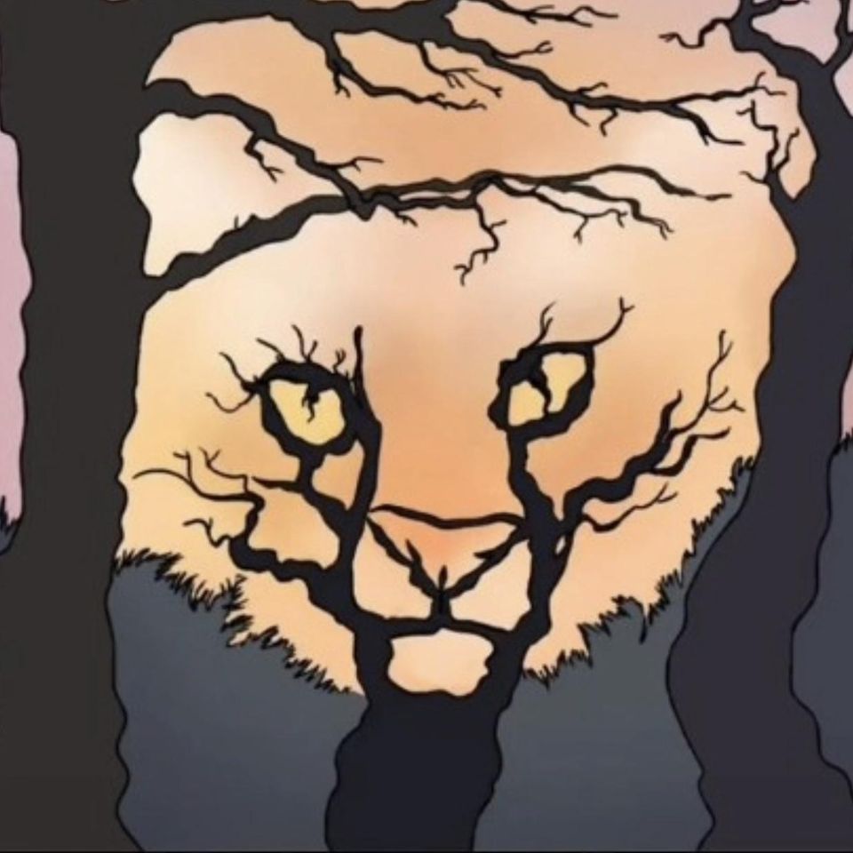 Tiger und Baum