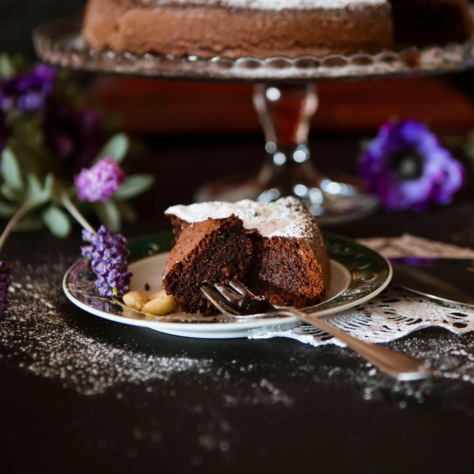 Kein gewöhnlicher Schokoladenkuchen – die Torta Caprese schmeckt nach purer Schokolade.