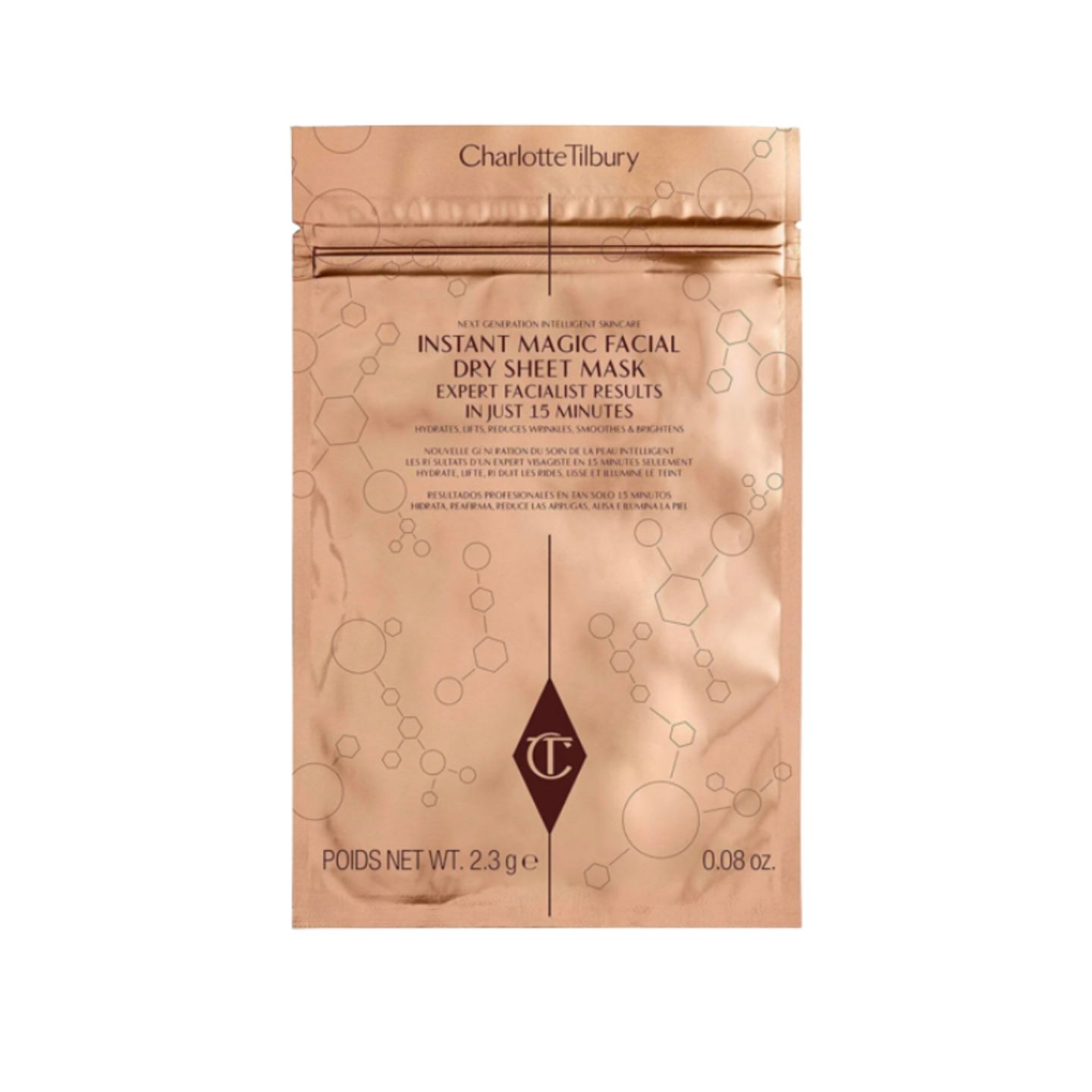Der Valentinstag ist ein perfekter Tag für ein entspannendes Beauty-Treatment mit Wow-Effekt! Die Magic Facial Dry Sheet Mask versorgt die Haut mit Feuchtigkeit, macht sie sichtbar glatter und strahlender und reduziert das Erscheinungsbild von Falten. Sie enthält Vitaminen, Blütenextrakten, Peptiden und Ölen, die langsam in die Haut einziehen können und lange in der Haut bleiben. Für eine Extraportion Liebe an uns selbst. Charlotte Tilbury Magic Facial Dry Sheet Mask für 25 Euro