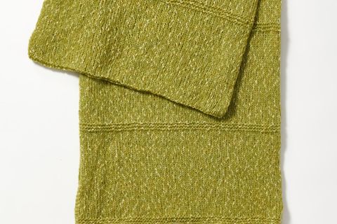 Breiten Schal stricken: grüner großer Schal