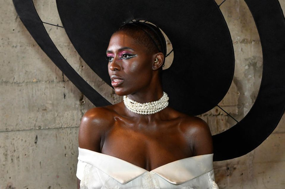 Jodie Turner-Smith bei der Show von Harris Reed. 