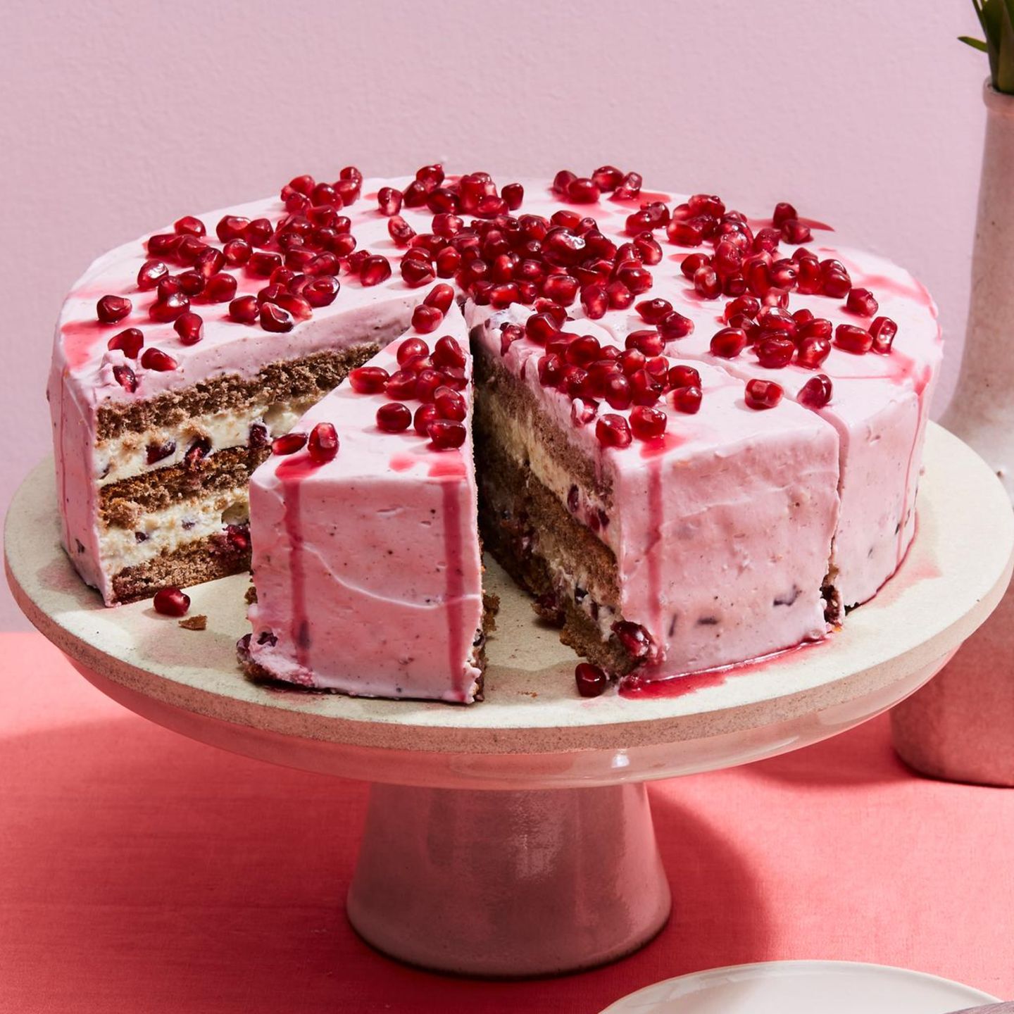 Granatapfel-Kardamom-Torte