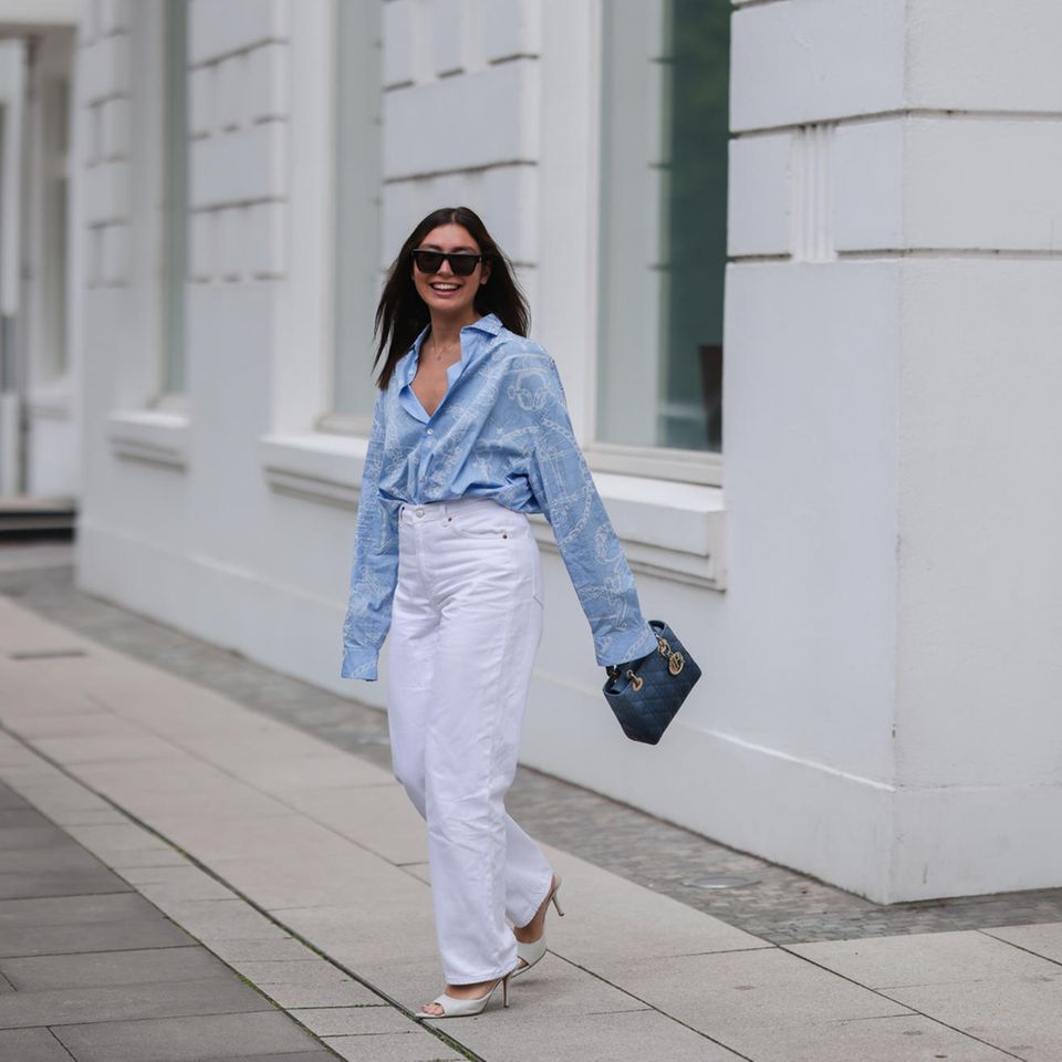 Weiße Jeans