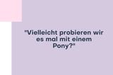 Friseurbesuch: Pony