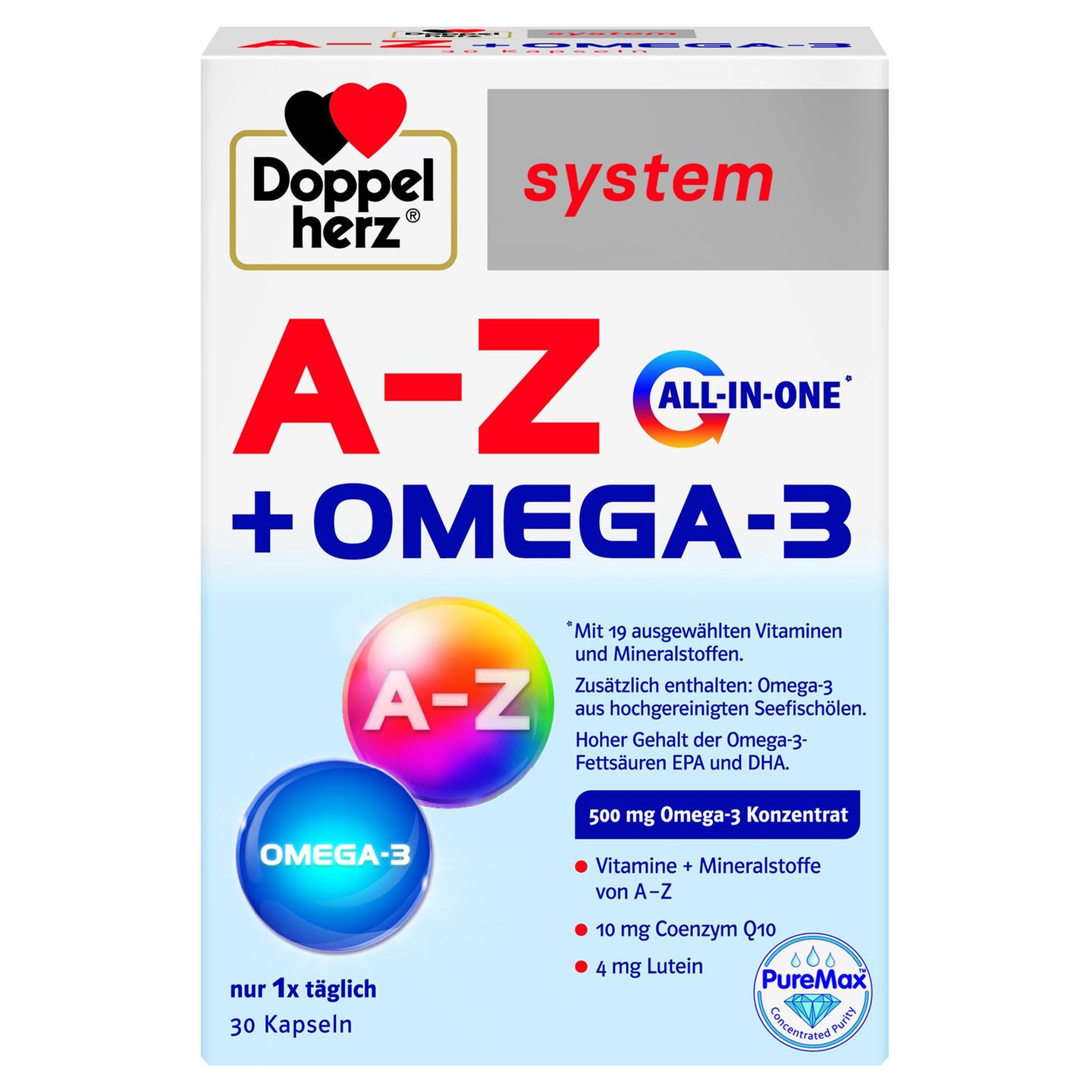 Kleine Gesundheitshelfer 2023: Doppelherz system A-Z + Omega-3
