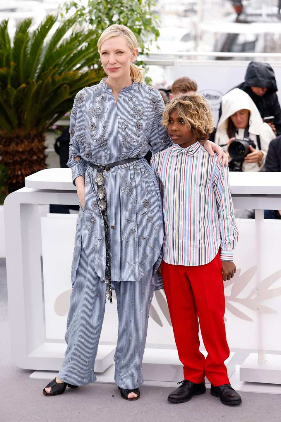 Ein Schauspiel- und Modeduo: Cate Blanchett (54) und Aswan Reid (11) bei den Filmfestspielen in Cannes. 