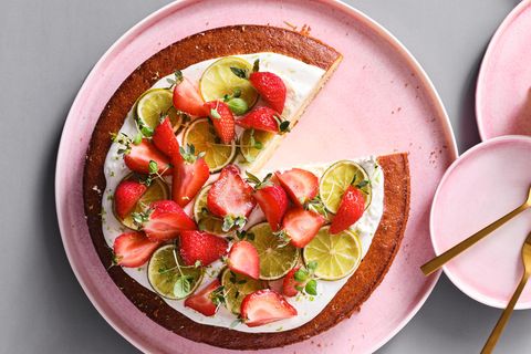 Erdbeer-Limetten-Kuchen