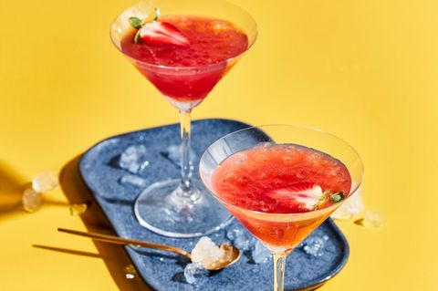 Erdbeer-Wodka-Cocktail