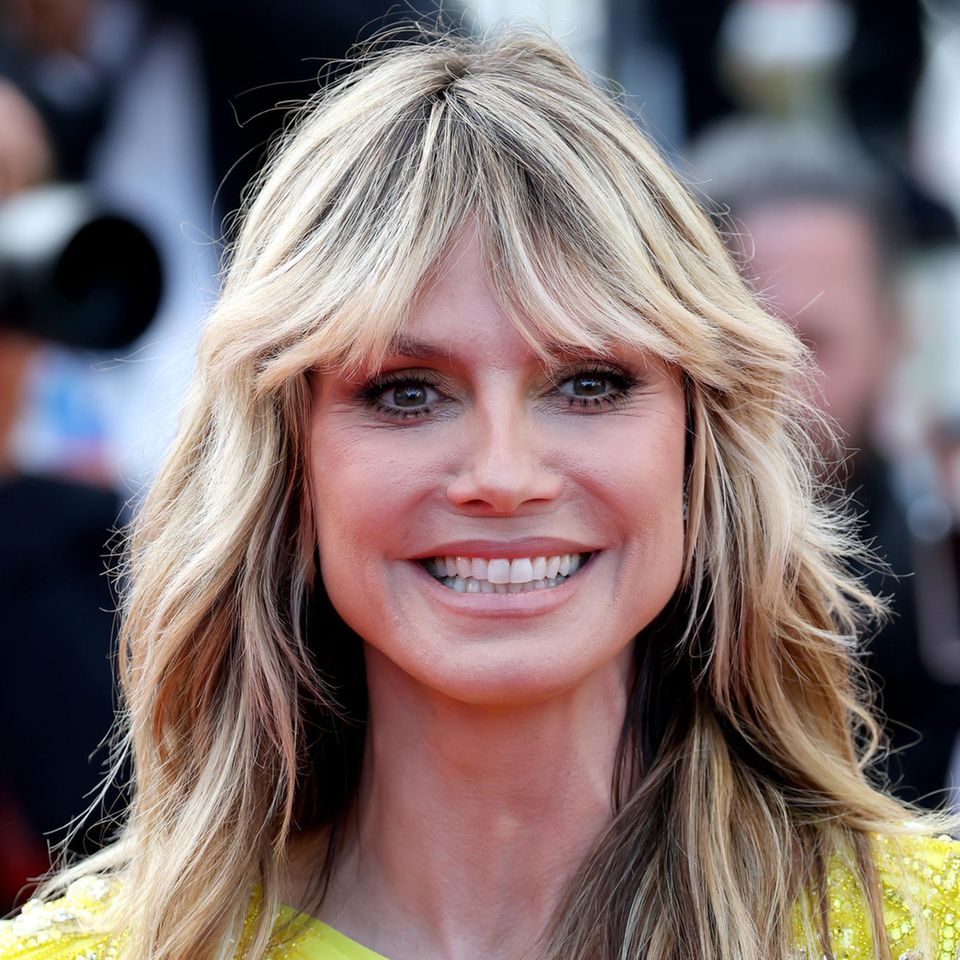 Heidi Klum: mit blonder Mähne
