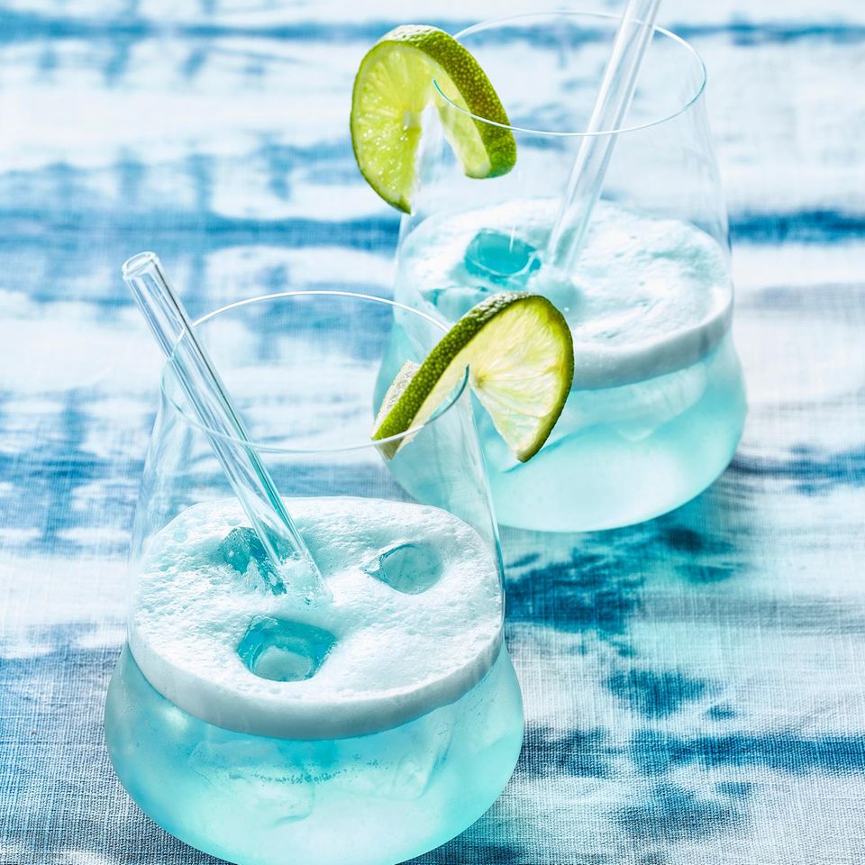 »Blue Ocean«-Milch-Cocktail