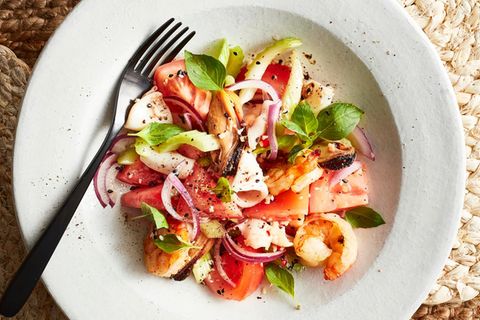 Meeresfrüchte-Tomaten-Salat