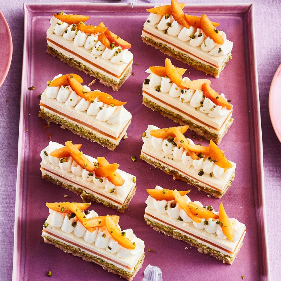 Aprikosen-Cheesecake-Bars