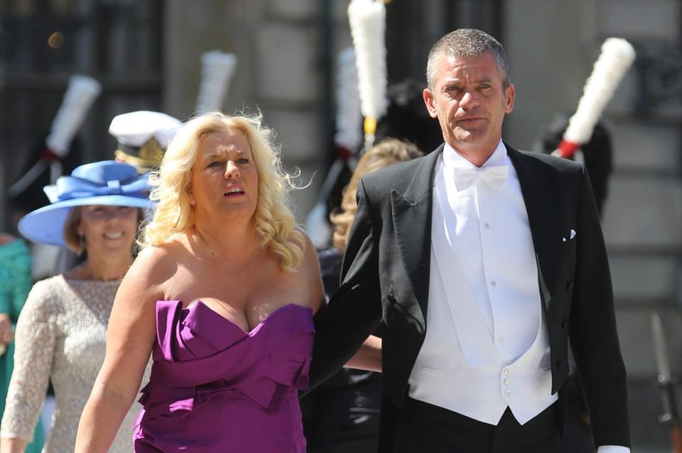 Jesper Parnevik und Ehefrau Mia am 8. Juni 2013 bei der Hochzeit von Prinzessin Madeleine und Chris O'Neill.