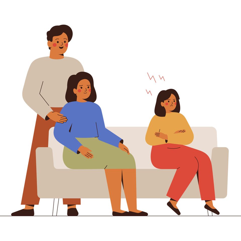 Familienkonflikt Illustration: 5 Anzeichen, dass du der Sündenbock deiner Familie bist