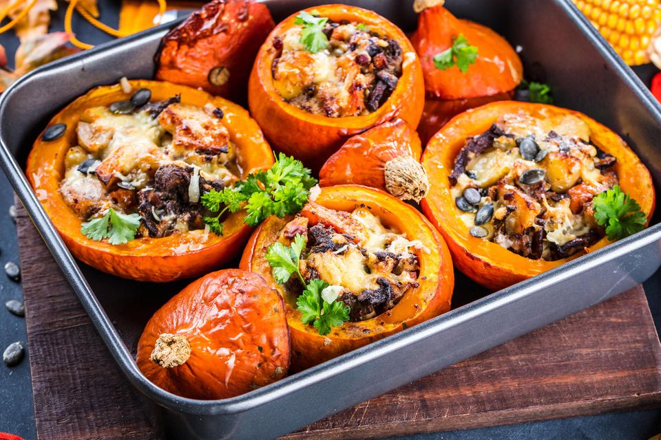 Herbstsalat mit Kürbis und Birne | BRIGITTE.de