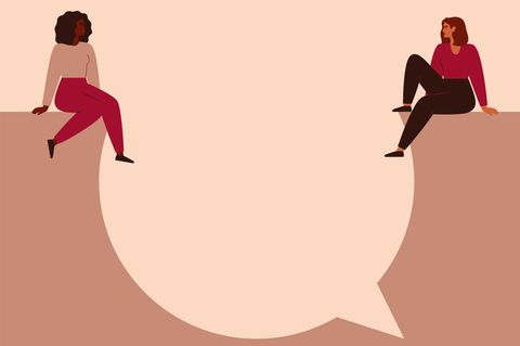 Zwei Frauen Illustration: 5 Zeichen, dass du sensibler bist, als du glaubst