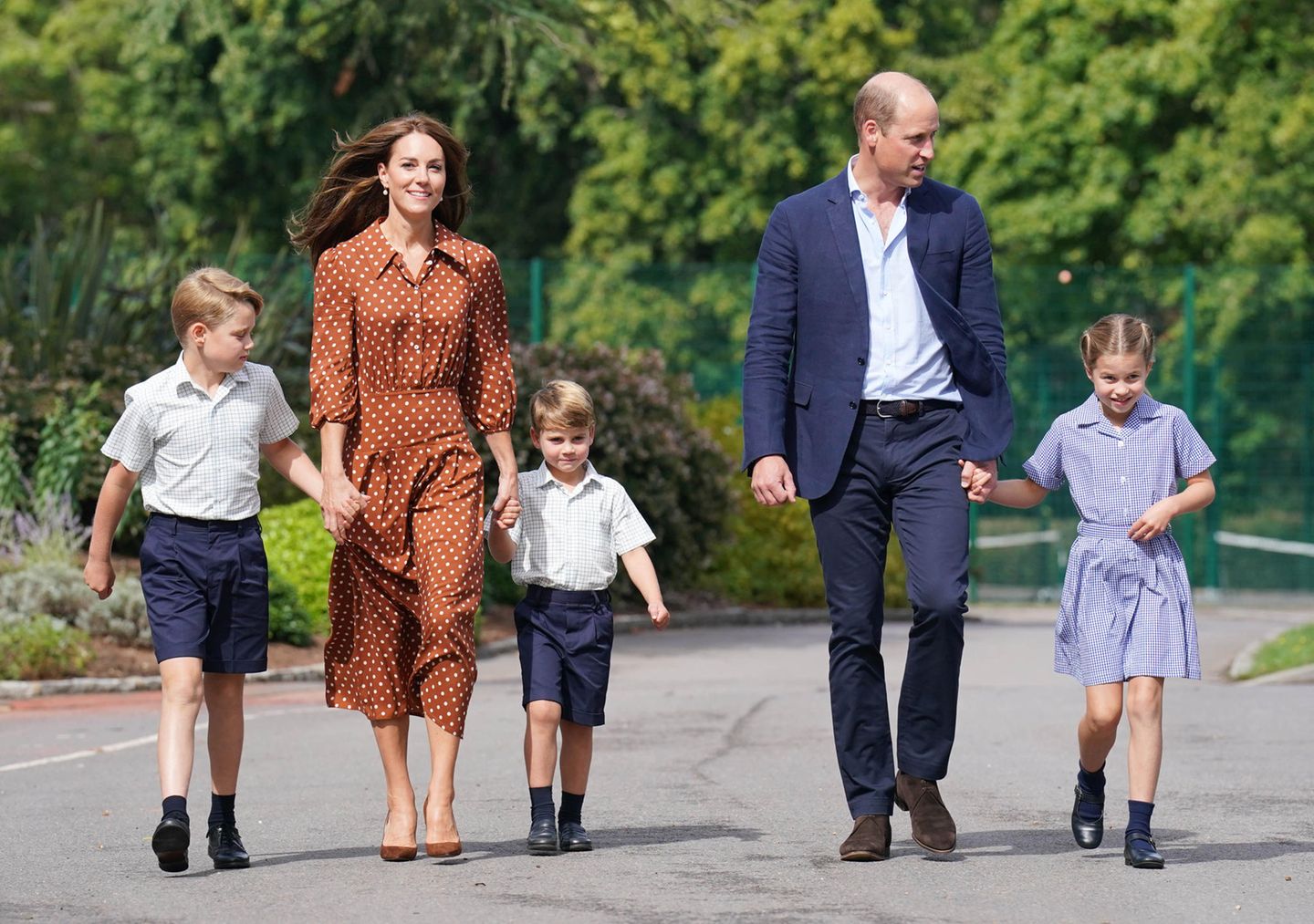 Royals erster Schultag: Prinz William, Princess Catherine, Prinz George und Prinz Louis