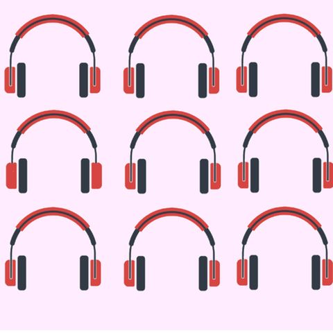 Suchbild: Welcher Kopfhörer ist anders?