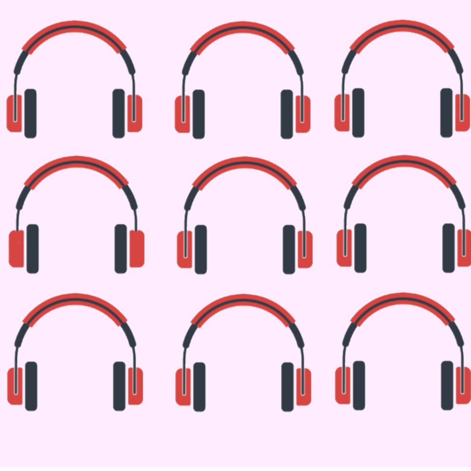 Suchbild: Welcher Kopfhörer ist anders?