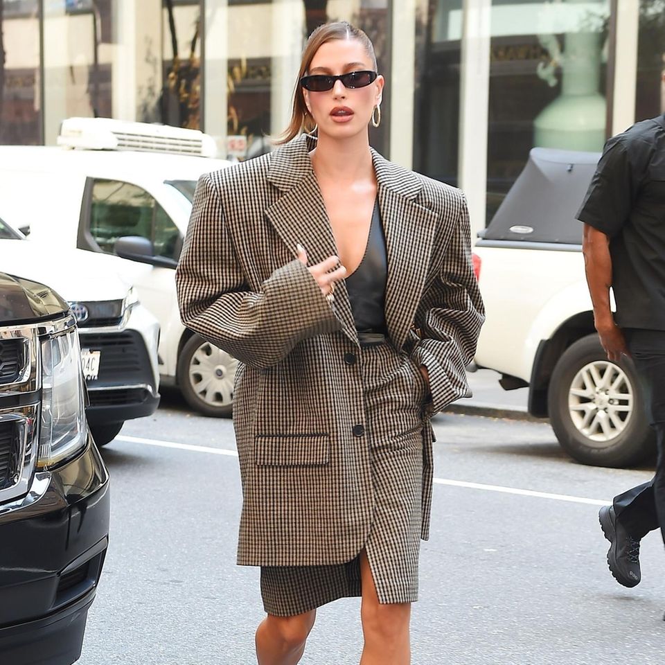 Hailey Bieber Übergangsjacke